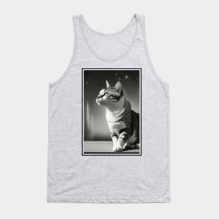 cat looking at sunset by kaziknows Tank Top